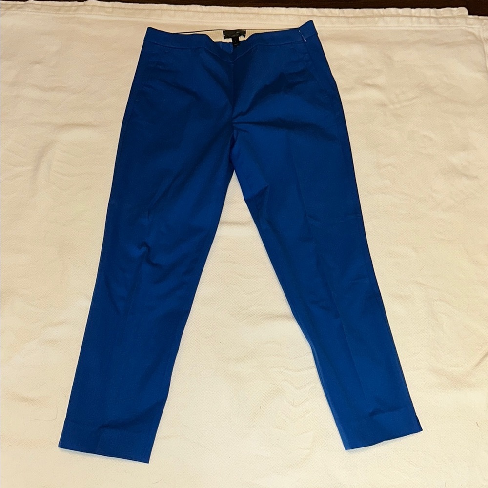 J. Crew Blue Ankle Pants, Tailored Fit